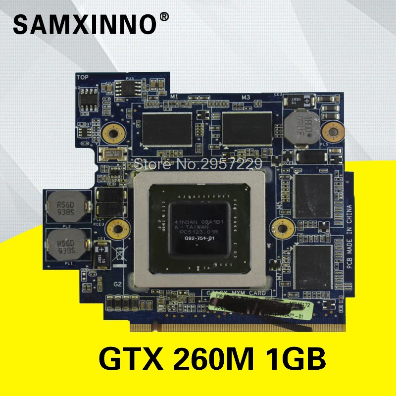 Original Video card For ASUS G71 G71G G71GX G72G G72GX GTX 260M 1GB notebook G92-751-B1 graphic card Original Video card For ASUS G71 G71G G71GX G72G G72GX GTX 260M 1GB notebook G92-751-B1 graphic card