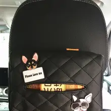 Автомобильный держатель для салфеток, 1 шт. Милая коробка для салфеток из искусственной кожи, коробка для салфеток, держатель для папиры, подвешивание спинки сиденья/солнцезащитный козырек