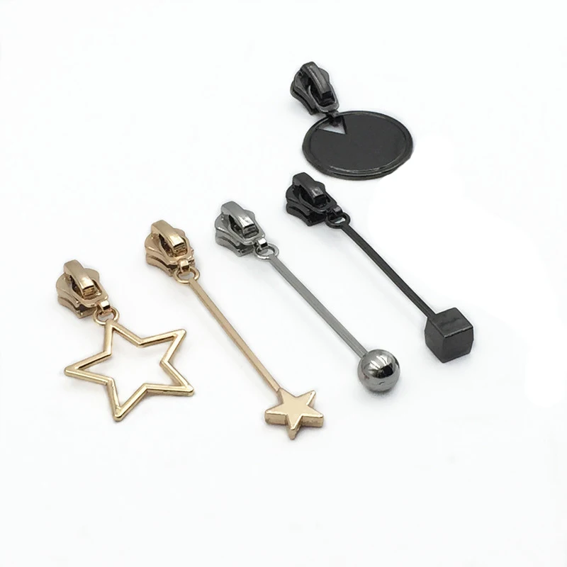 1PCS 3# Zipper Repair Kits Zipper Pull Metal Slider Head Garment Bag And Suitcase DIY Material Accessories P075