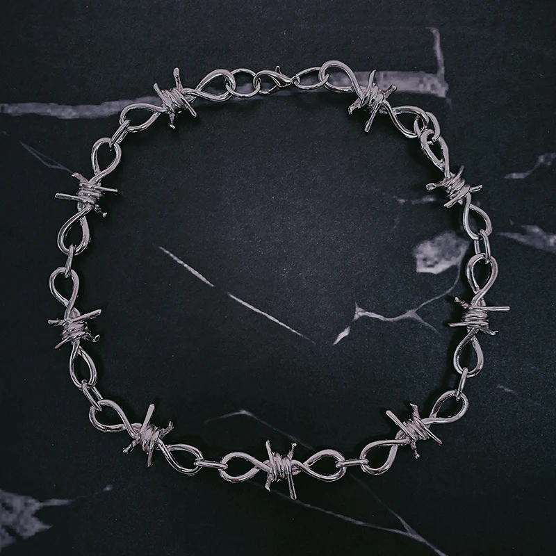 Мужской браслет цепочка Thorns Dark в стиле хип хоп панк ювелирное изделие|Цепочки| |