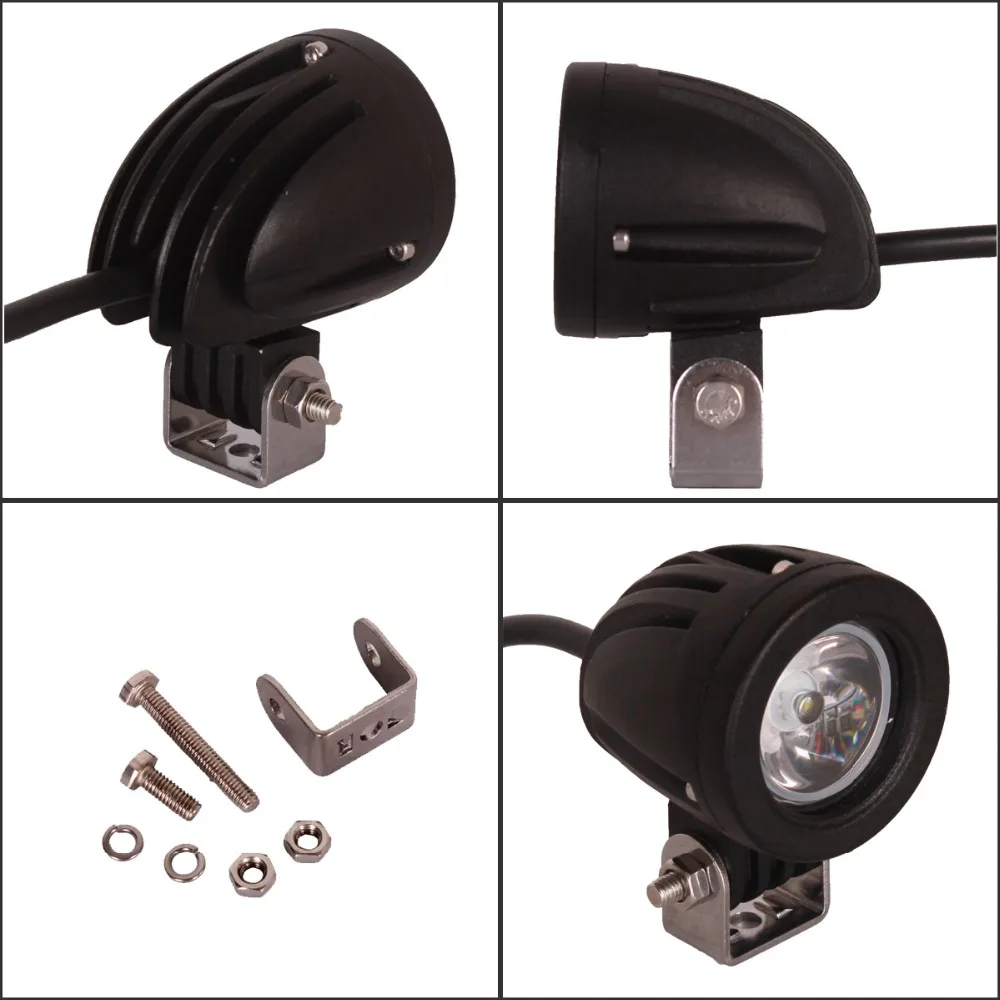 10W LED Work Light 12V 24V 2Inch Mini Car Auto Truck ATV Motorcycle 4X4 4WD Tractor Bicycle Indicator Fog Lamp Driving Headlight