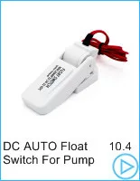 1100GPH mini boat bilge pump 12v bilge pump 12 v 24v dc 10A submerse kayak rule water electric 1100 gph volt garden rinse Wash