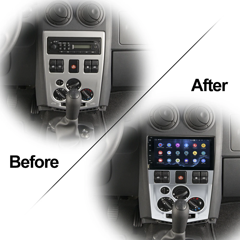 Clearance Owtosin Car Radio Multimedia Video Player Navigation GPS Android 9.0 For Renault LOGAN 2004-2012 Tondar 90 Car 4GB RAM 32GB ROM 2