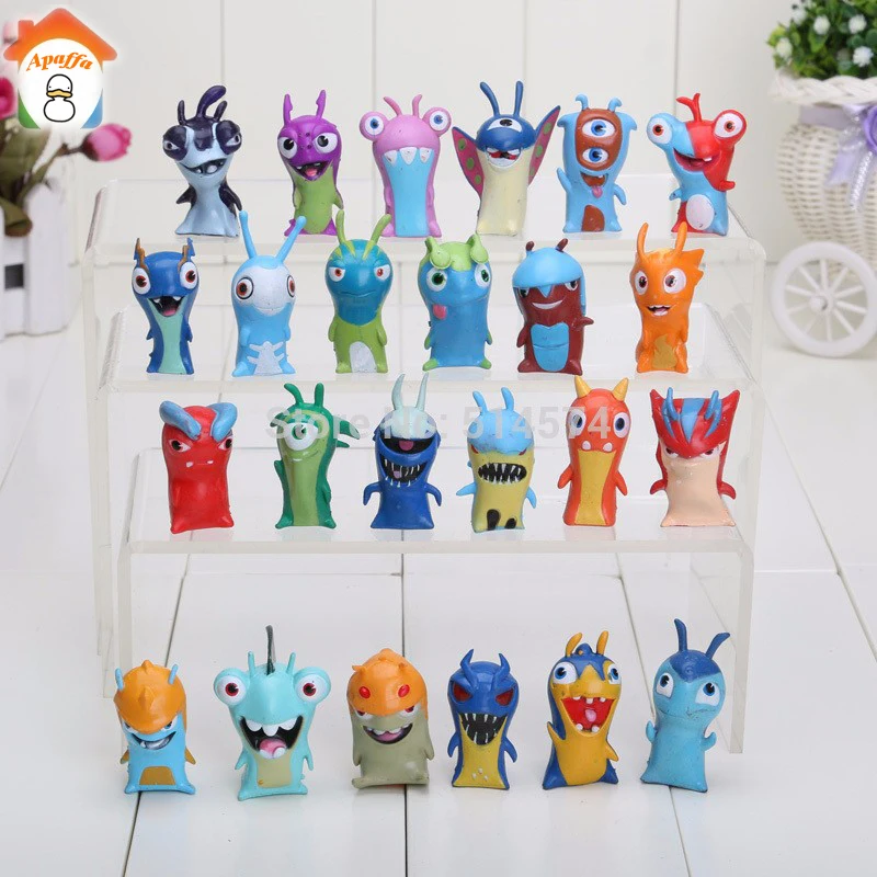 

24pcs/set Action Figure Toys Insect Monsters Cartoon Slugterra Figures PVC Collectible Model toy 5cm