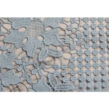 Полые сетки вышитые ткани модные свадебные платье сценический костюм на заказ