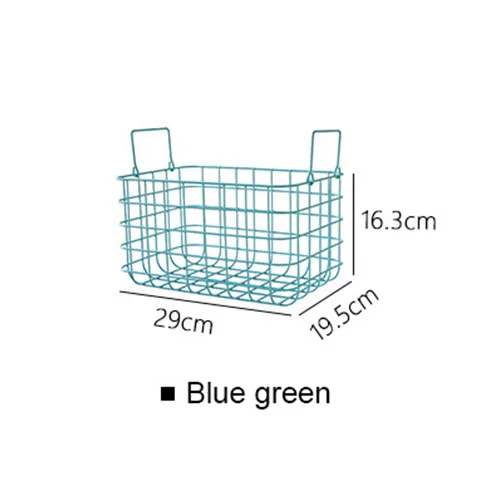 Металлические корзины для хранения в скандинавском стиле, корзина для хранения фруктов и хлеба, корзина для хранения косметики, Настольная корзина для хранения в ванной, кухонный Железный органайзер для хранения - Цвет: 1