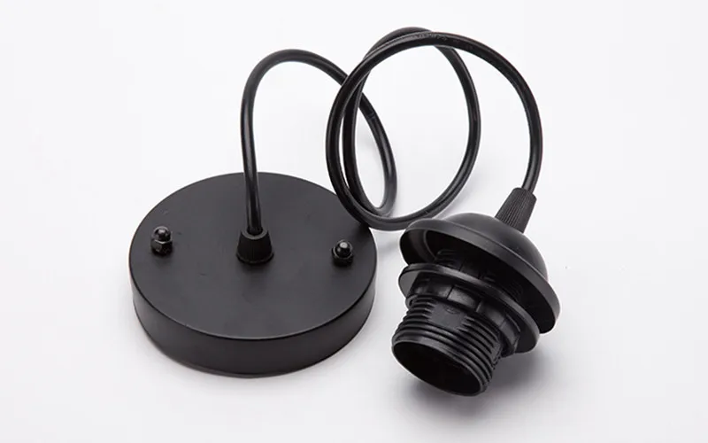 High Quality Black Ceiling Rose Pendant E27 Screw Home Office