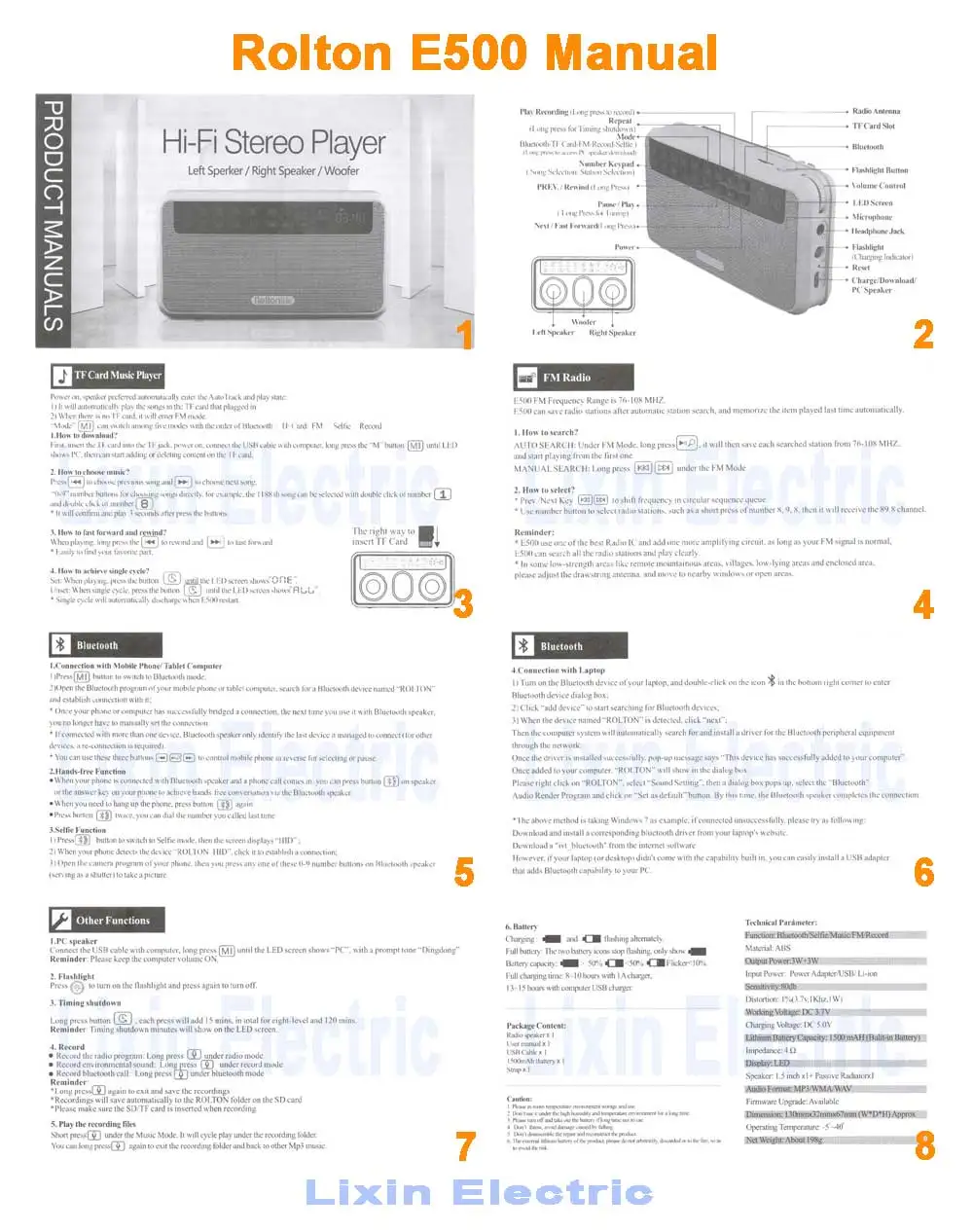 Портативные Мини-Колонки Bluetooth С Картой Памяти, Беспроводные.