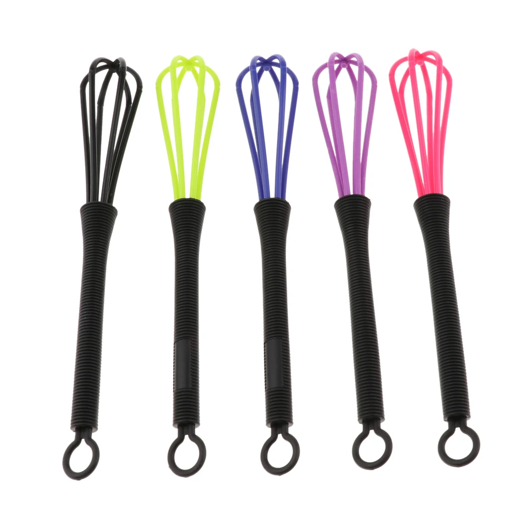 5x Plastic Salon Hairdressing Dye Whisk Balloon Whip Mixer Stirrer Hair Color Dye Cream Mixer Tool at Home