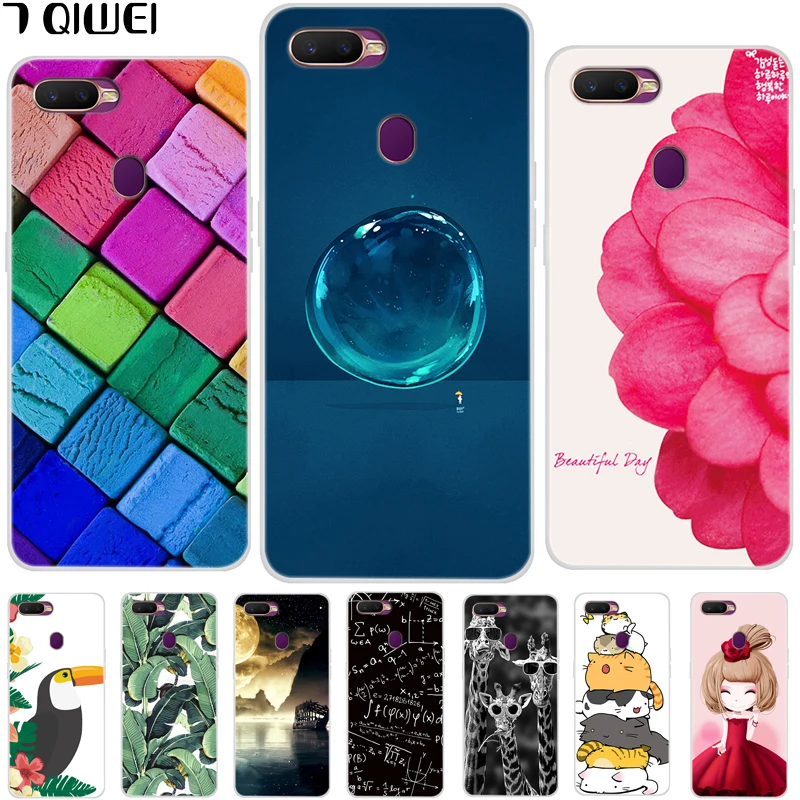 

B 6.2'' For OPPO AX7 A7 Case OPPOA7 Silicone Soft TPU Phone Case Back Cover For Funda OPPO A7 A 7 OPPOA7 CPH1901 Case Animal