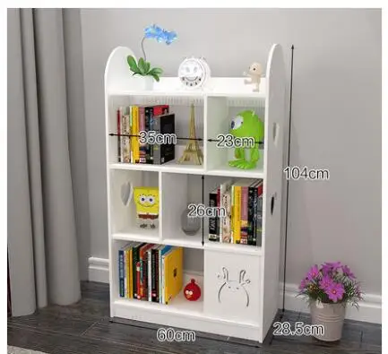 

Children's Bookshelf Floor Simple Rack Creative Student Storage Small Bookcase Original Design Simple Modern.