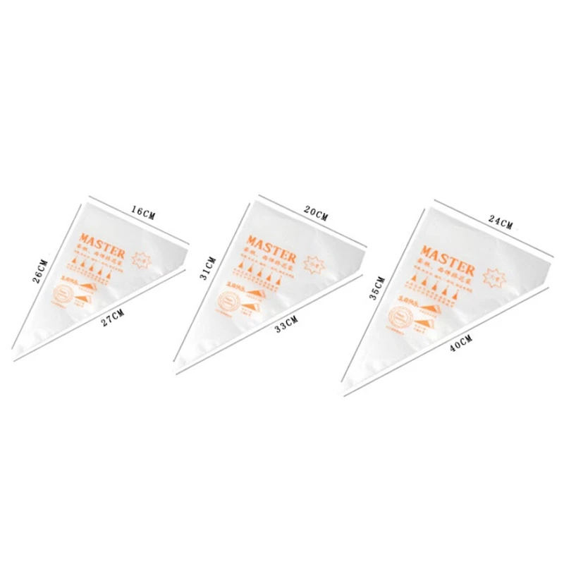 

Disposable plastic pastry Piping Bag 100PCS/bag Wedding Cake Decorating Tool Icing Nozzle Fondant Cream Pastry Tip