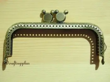 

metal frame sewing bag purse frame 10cm anti bronze B58