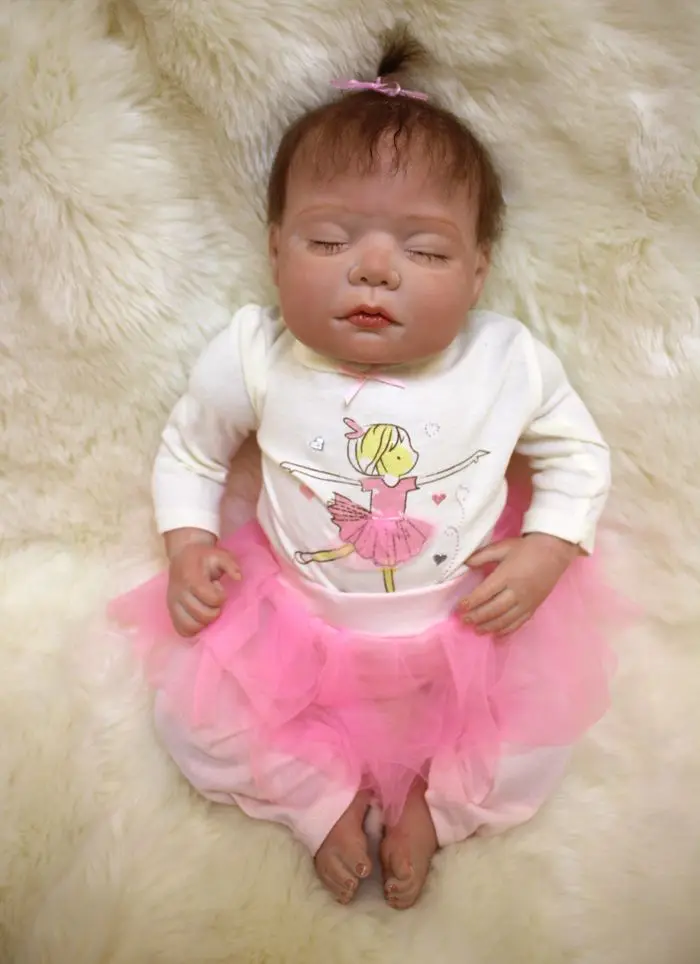 50cm Real Touch Silicone Reborn Baby Doll Toy Lifelike Exquisite Soft Newborn Babies Doll Birthday Gift Play House Bedtime Toy 50cm Real Touch Silicone Reborn Baby Doll Toy Lifelike Exquisite Soft Newborn Babies Doll Birthday Gift Play House Bedtime Toy