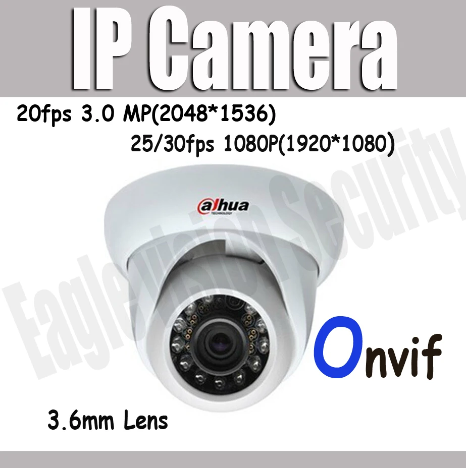 New IPC-HDW1320s to replace old IPC-HDW4300s Dahua 1080P Onvif Dome IP Camera 3.6mm Lens Network Camera with POE