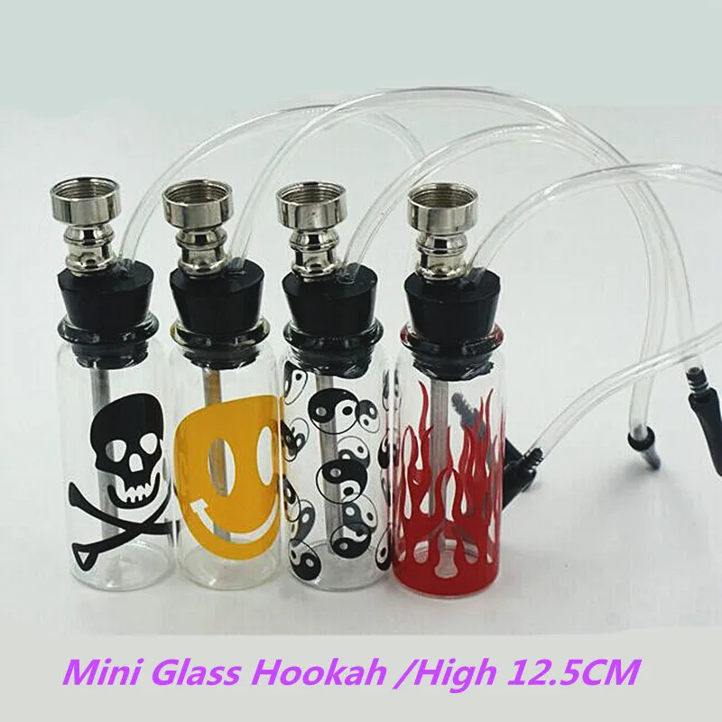 Chicha Mini Hookah Pipe Shisha Glass Hookah Water Weed Pipes Free