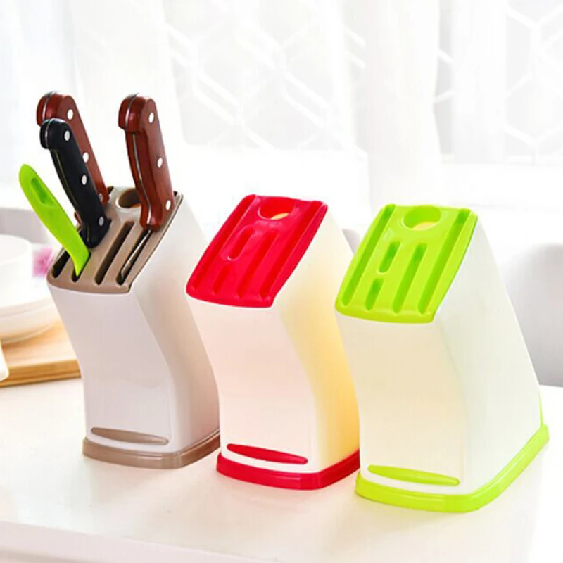 

1 Pcs Multifunctional Kitchen Knife Holder Storage Rack Tool Holder For Kitchen Block Tool Kitchen Accessories Creative Plastic