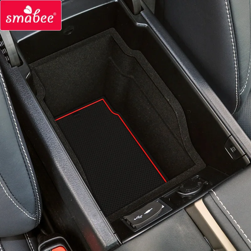 

smabee gate slot pad For TOYOTA HARRIER 60 A series of 2014-2016 Door Groove Mat Anti Slip PVC RED WHTIE BLACK 14PCS