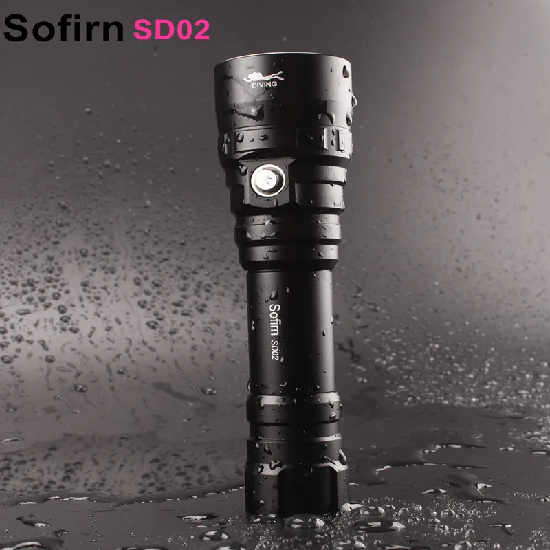 Мощный светодиодный фонарик Sofirn SD02 для дайвинга с аквалангом фонарь светильник