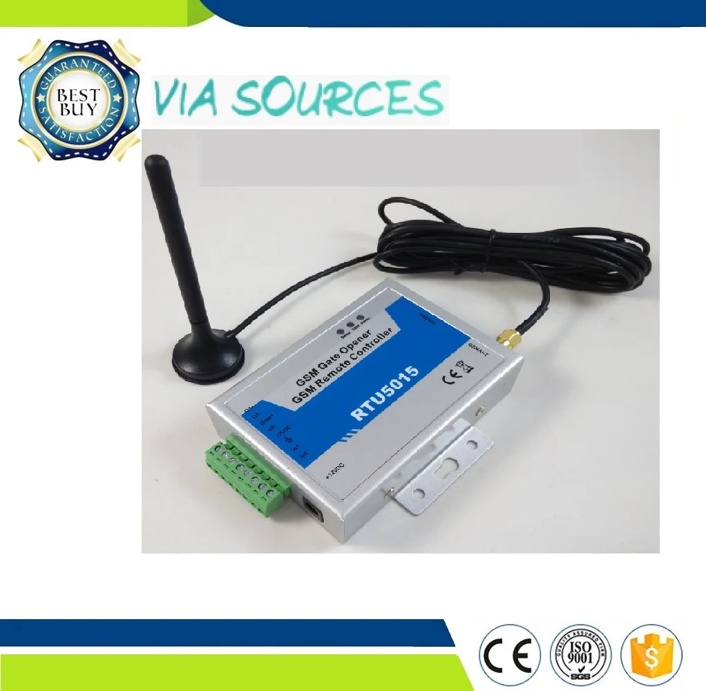 

RTU5015 WAFER GSM Gate Door Opener Up to 999 Authorized number Operator 1 Output/2 Inputs