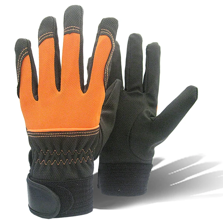 Free Shipping Best Hot Sale PU Leather Industrial Cotton Glovesin