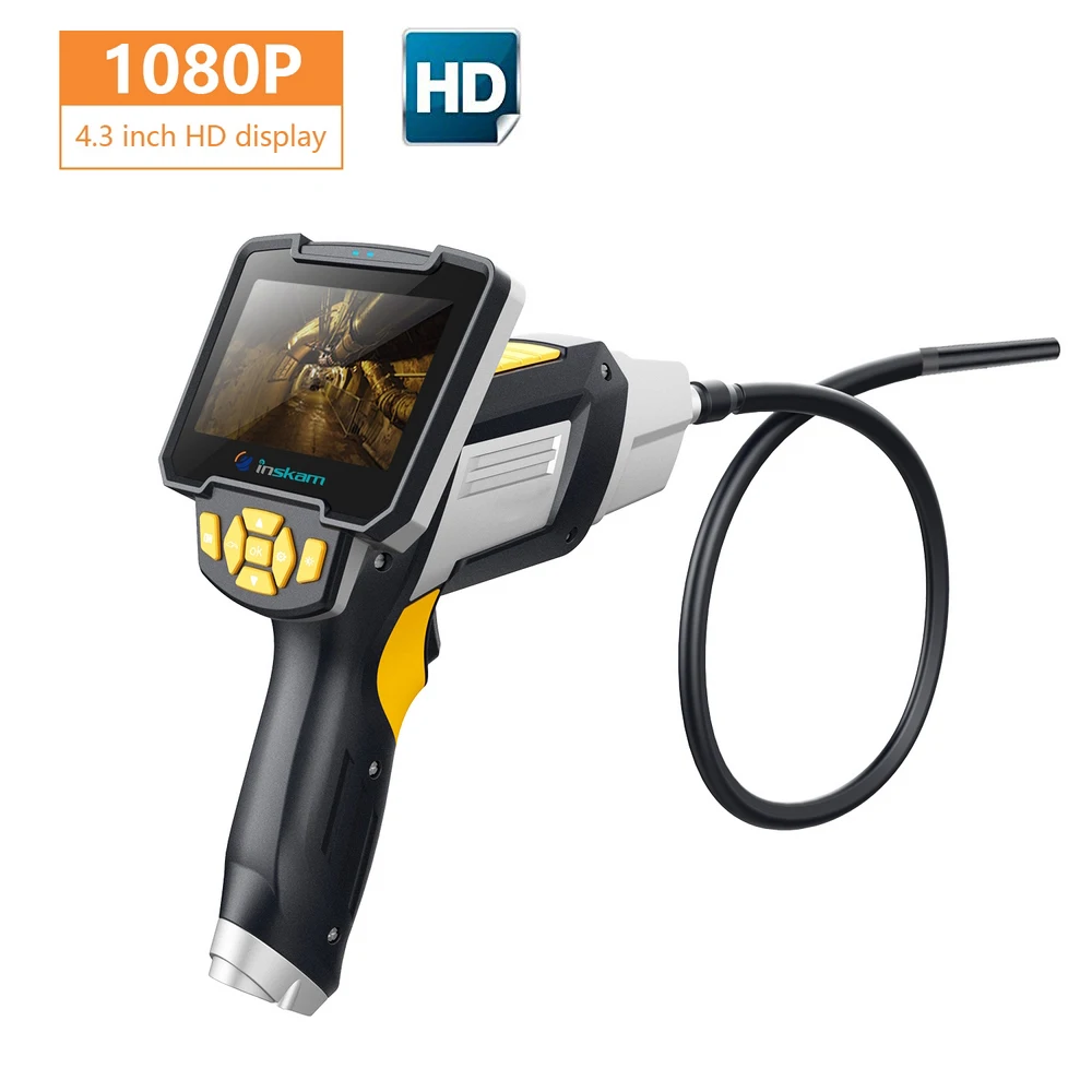 

1080P 4.3 Inch Endoscope Camera Industrial Inspection Inspection Endoscope LCD Handheld Portable Waterproof Borescope