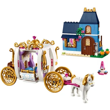 

Princess Series The Enchanted Evening Set Compatible with 41146 Cinderella Building Blocks Bricks Toys for Girls drop shipping