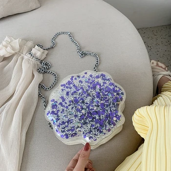 

The new Korean version of a small, fresh, single-shoulder bag is fashionable, and the chain is tilted.