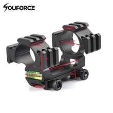 3 боковой прицел рельсовое крепление кольцо с духом пузырьковый уровень Tri-Rail 30 мм подходит 20 мм крепление винтовки прицел Вивер для тактической охоты