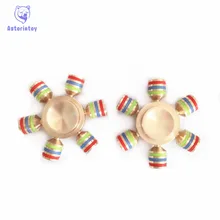 Hot EDC toy detachable rotator orqbar pure copper metal professional Fidget Spinner autism and ADHD hand rotation
