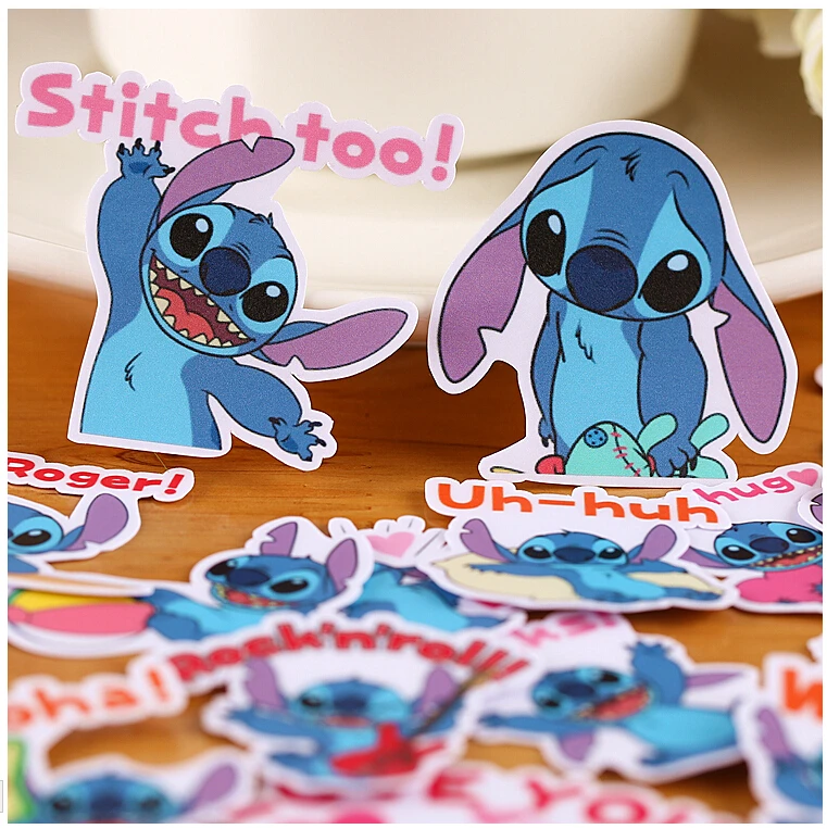 22pcs Creative Cute  Self made Stitch sticker  Scrapbooking 