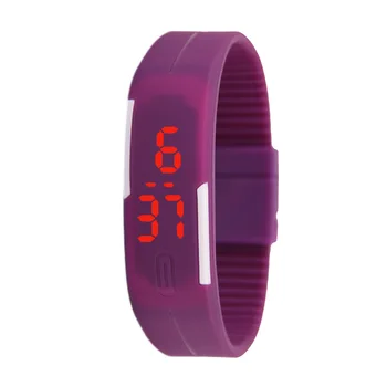 

LED Digital Watch Electronic Wristwatches Korean Lovers Men Women Watches Creative Calendar Colorful Rubber Smart Montre Femme