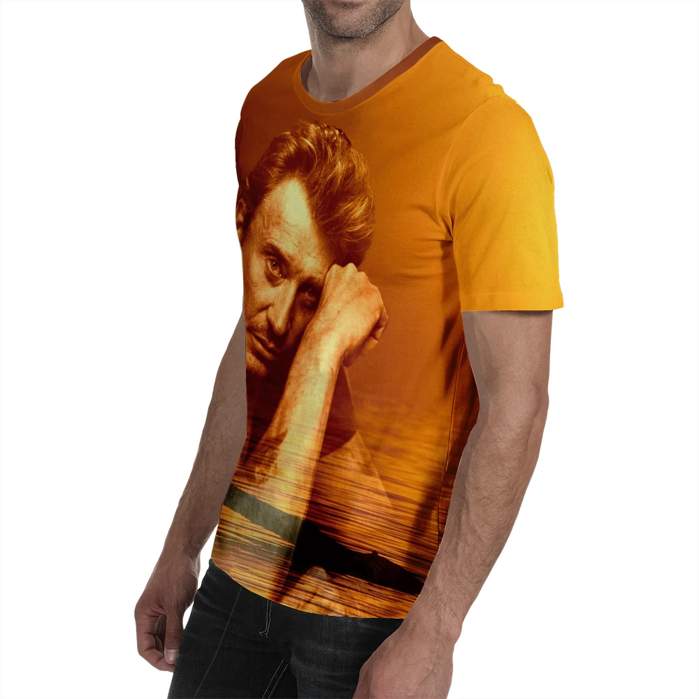 Johnny Hallyday Mesh Cloth 3d T Shirt French Elvis Presley T-shirt Short Sleeve Clothesfunny Rock O-neck Casual Tshirt Johnny Hallyday Mesh Cloth 3d T Shirt French Elvis Presley T-shirt Short Sleeve Clothesfunny Rock O-neck Casual Tshirt