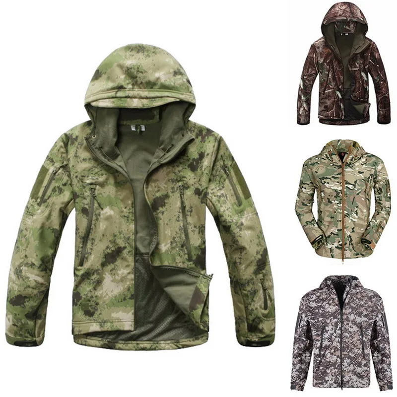 

Outdoor Sport Tactical Suits Men Outdoor Hiking Clothes Military Hunting Camping Camouflage Jacket Battlegrounds Adisputent FF