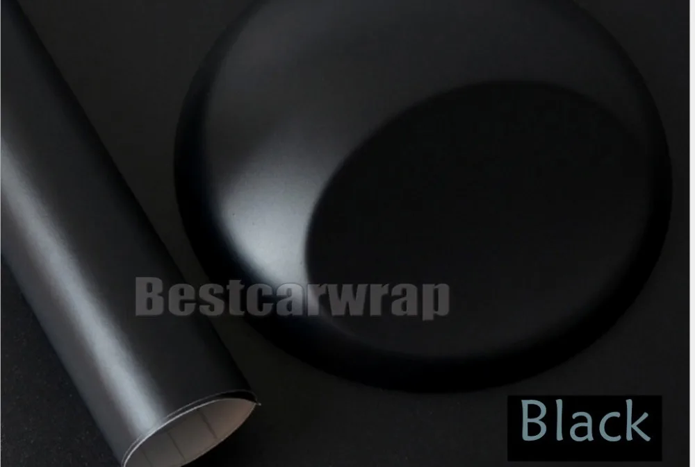 

150cmx50cm Satin black vinyl wrap stickers For Bike Motor laptop covering Self adhesive VINILO pellicola PROTWRAPS 59"x19"