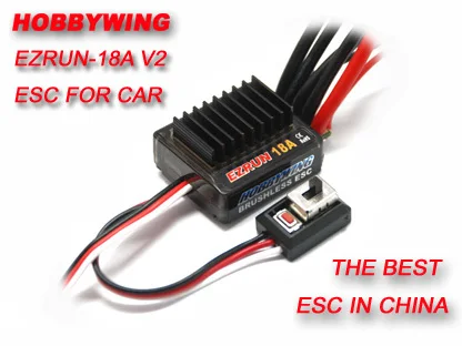 1 комплект HobbyWing 18A ESC 1/18 шкала EZRUN-18A-SL Бесщеточный Регулятор скорости двигателя+ розничная коробка