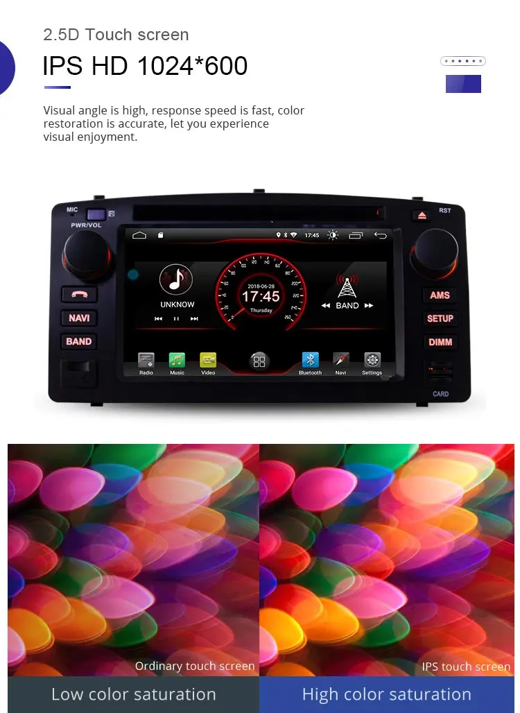 Sale LJDA Android 9.1 Car DVD Player For Toyota Corolla E120 BYD F3 Wifi GPS Navigation 2 Din Car Radio Multimedia Stereo Video Audio 4
