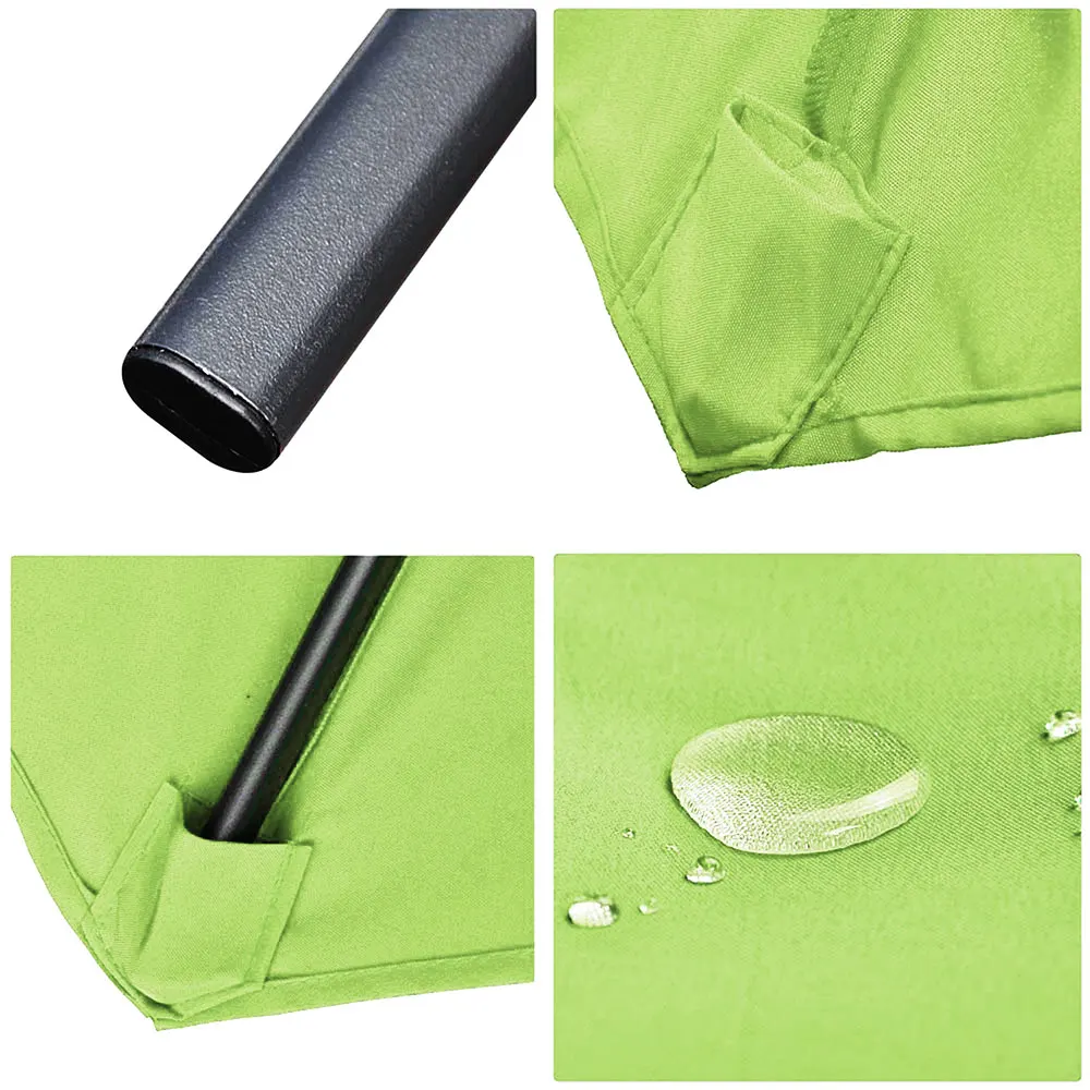 Yescom 9 Ft Metal Patio Umbrella Tilt Cranked 8 Ribs Outdoor Table Umbrella Aliexpress