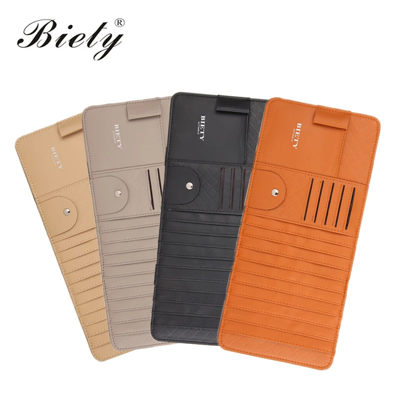 

Auto Car Shelves for Sun Glasses Sunglasses Credit Card Pen Holder CD namecard Clip Multifunctional Storage Bag Car Accessories