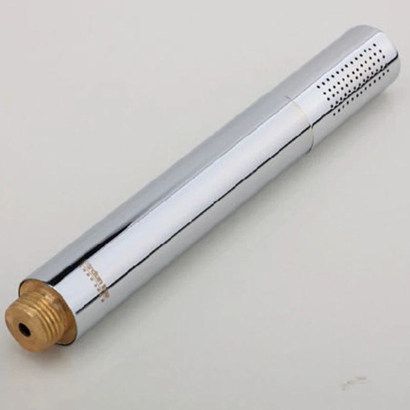 Free Shipping Solid Brass Chrome Finish Handheld Shower Head Round Hand