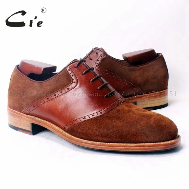 100% Couro Genuíno Sola Respirável Sapato Homens Bespoke Artesanais OX350