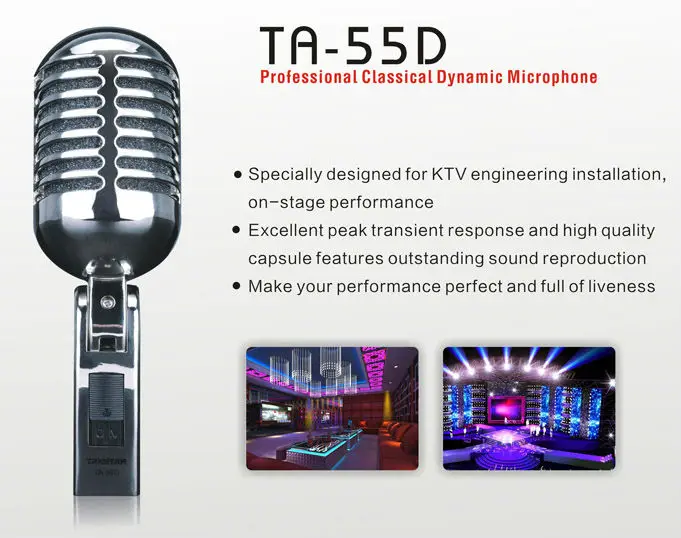 Takstar TA-55D профессиональный круг классический микрофон профессиональный микрофон из Takstar Китай
