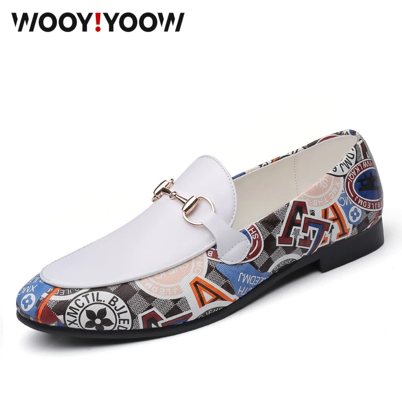 

WOOY!YOOW men's leather casual shoes Men breathable slip-on flats Spring and autumn loafers Moccasins Driving Shoes