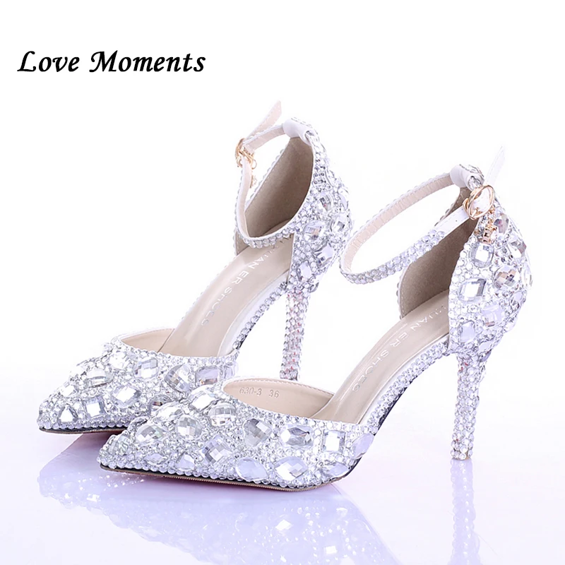 wedding shoes with diamonds