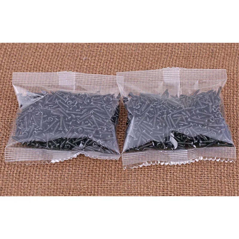 

M1 M1.2 Mini Cross Round Head Self Tapping Screw Pan Head Screw Black Zinc / Hard 1000 Pcs