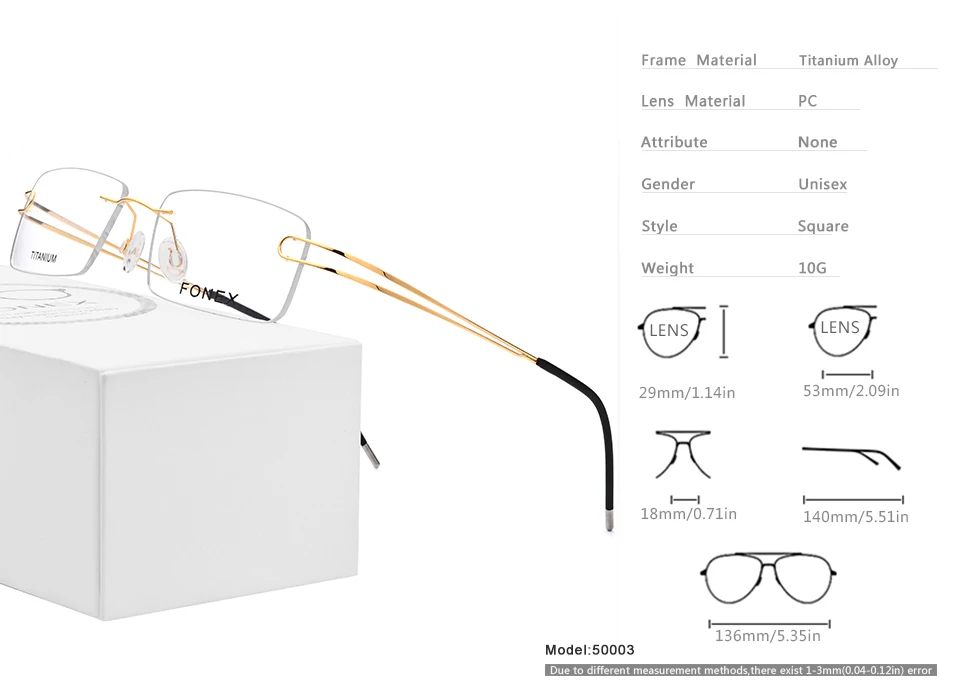 Очки без оправы из титанового сплава, оправа для очков, мужские ультралегкие очки без оправы по рецепту, мужские очки без винтов для близорукости