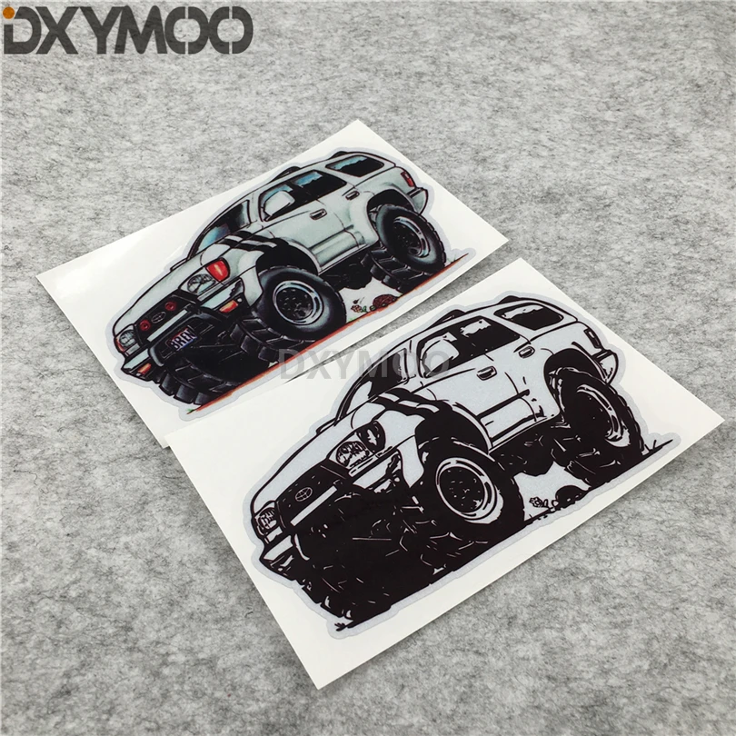 

Cool SUV 4X4 Car Stickers Motocross Q Auto Decals for LC400 4WD Land Tour CRUISER 16x11cm