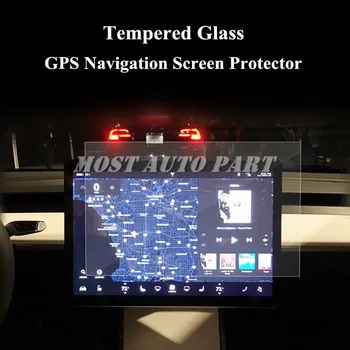 

15'' Tempered Glass GPS Navigation Screen Protector For Tesla Model 3 2016-2018