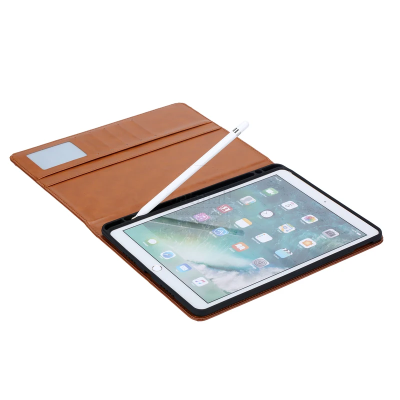 Роскошный винтажный замшевый кожаный смарт чехол для iPad 6 го поколения Air 2
