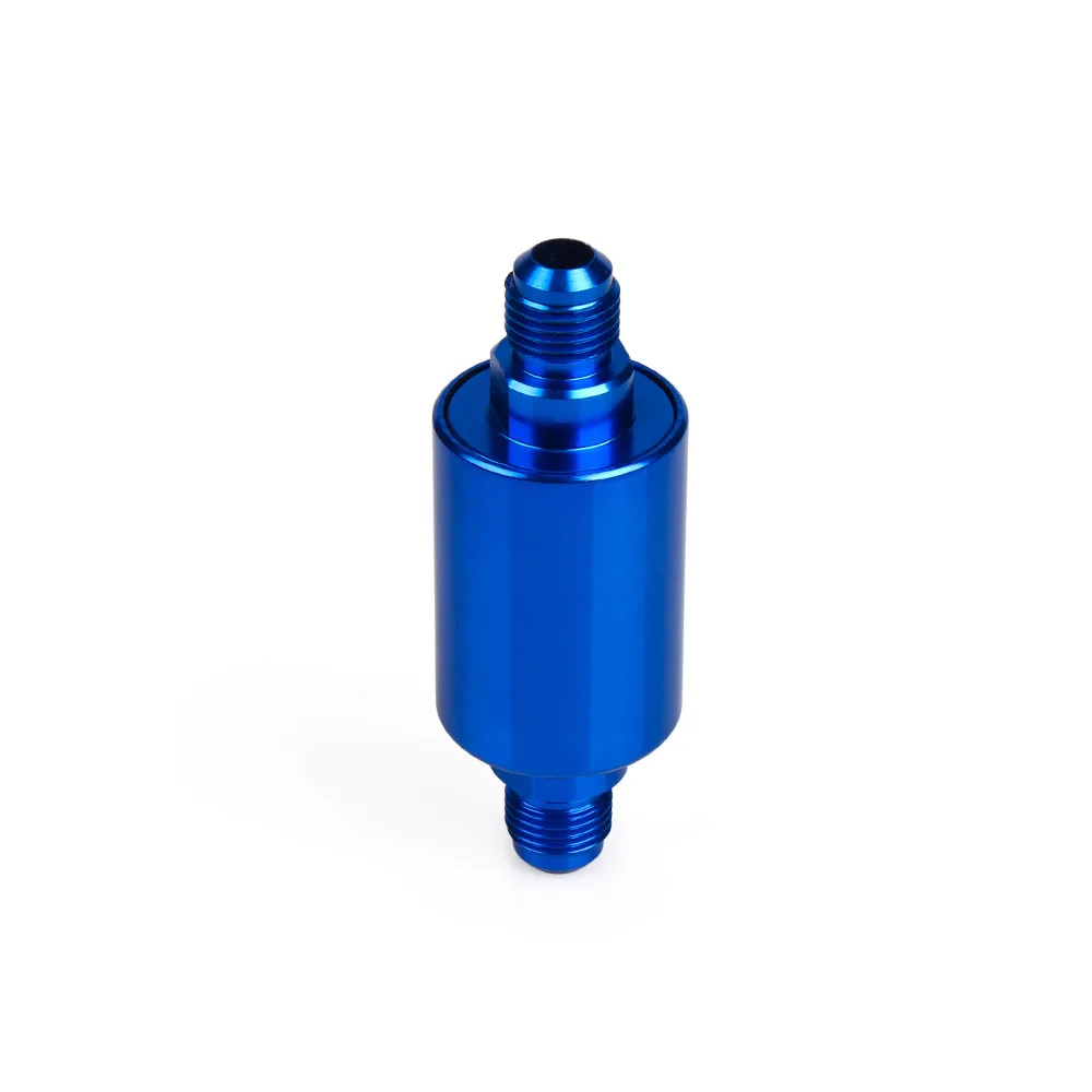 Universal car flow performance mini oil fuel filter AN6 male inlet outlet RS-OFI002